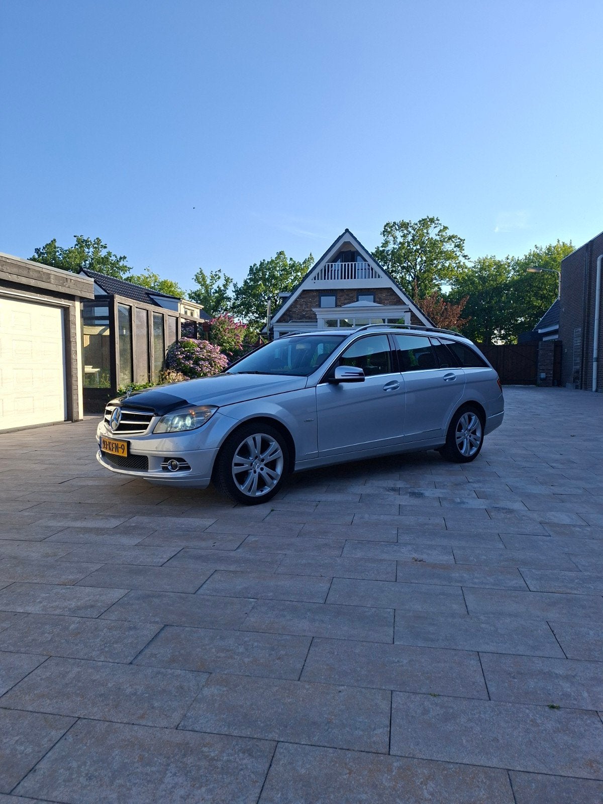 Mercedes-Benz C-Klasse 2.2 CDI C200 Estate AUT 2009 Grijs, Auto's, Mercedes-Benz, Automaat, 1800 kg, 4 cilinders, Origineel Nederlands