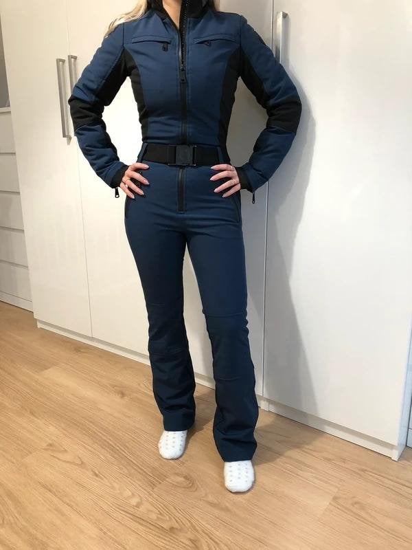 Nikkie Skipak SkiJumpsuit Softshell Blauw Maat 32 XXS, Kleding | Dames, Ophalen of Verzenden, Zo goed als nieuw, Nikkie, Maat 34 (XS) of kleiner