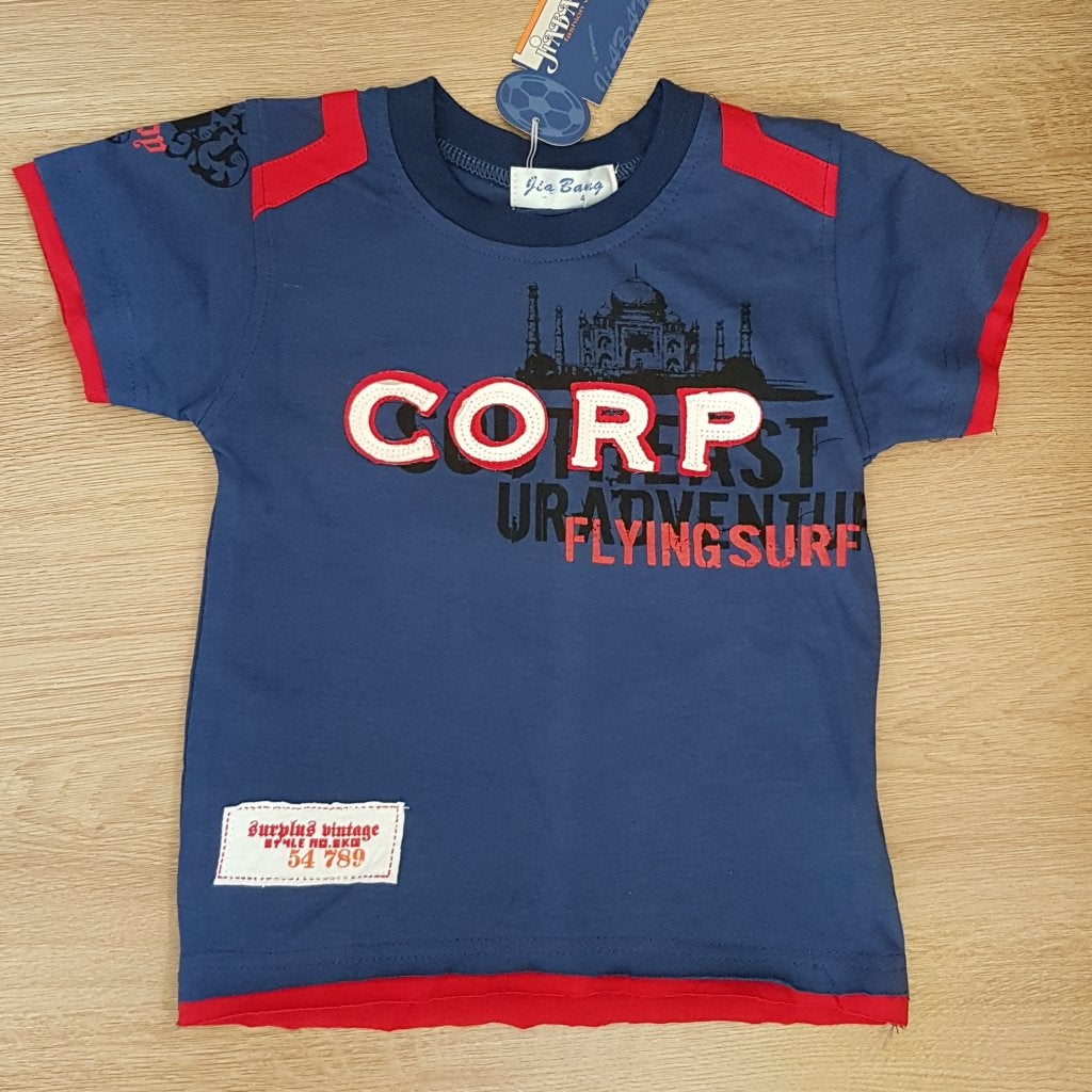 Blauw t-shirt maat 152 *NIEUW* (0337) a, Kinderen en Baby's, Kinderkleding | Maat 152, Ophalen of Verzenden, Nieuw, Jongen, Shirt of Longsleeve
