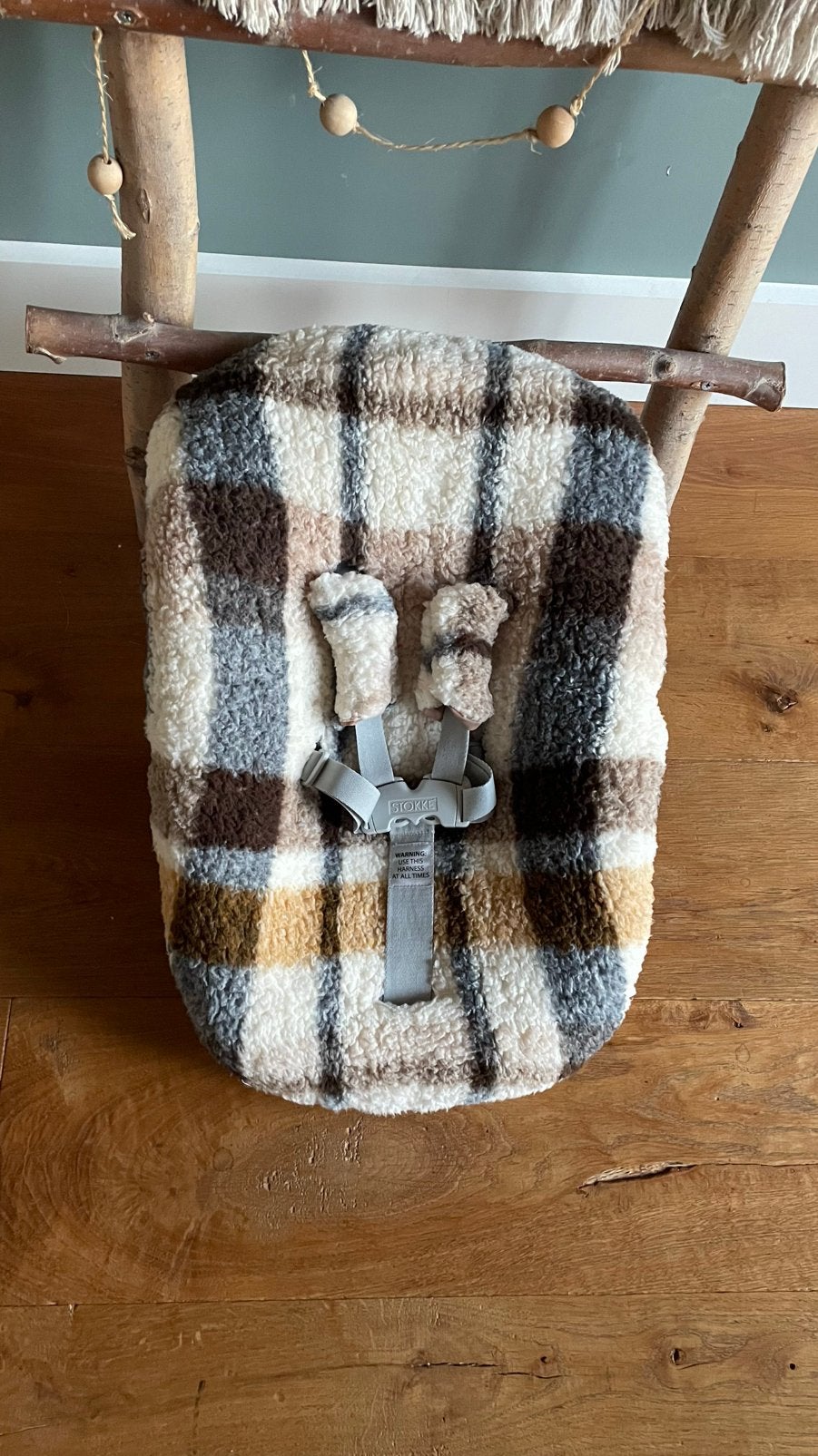 Nieuwe hippe teddy hoes voor stokke kuipje stoeltje, Ophalen of Verzenden, Nieuw, Meegroeistoel