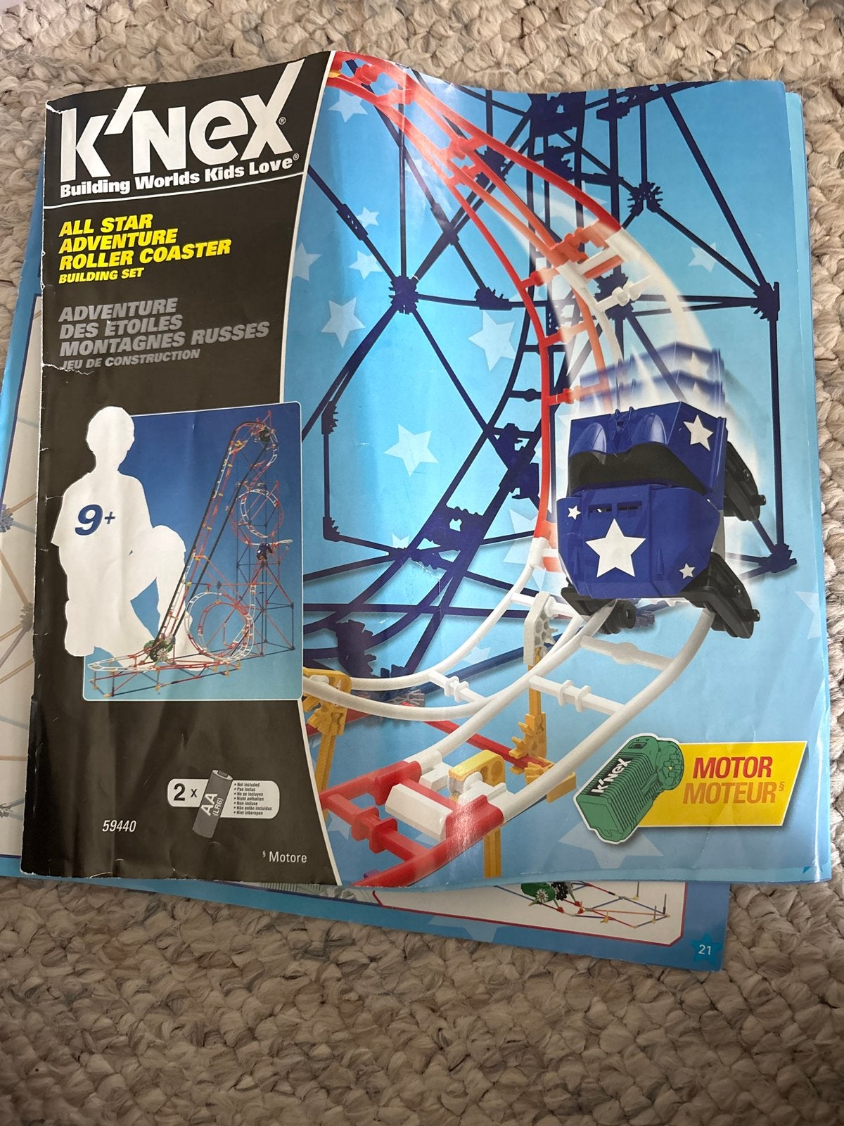 K'NEX All Star Adventure Achtbaan Bouwset, Kinderen en Baby's, Speelgoed | Bouwstenen, Ophalen of Verzenden, Gebruikt, K'nex