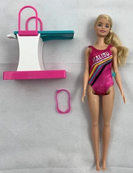 Barbie Dreamhouse Adventures Swim and Dive pop Mattel, Coolsingel 104, 3011 AG Rotterdam, Netherlands, Barbie, Verzenden, Zo goed als nieuw