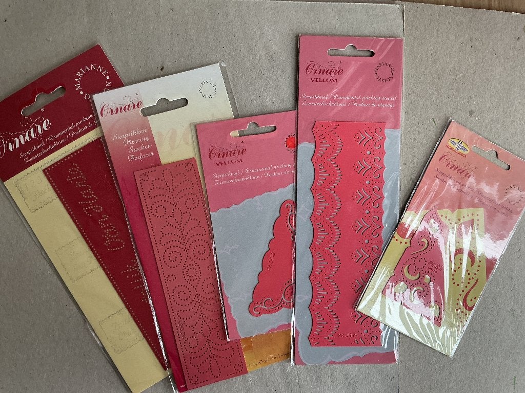 Set 5 ornare prik/embossing malletjes, Ophalen of Verzenden, Nieuw, Overige thema's, Pons of Mal