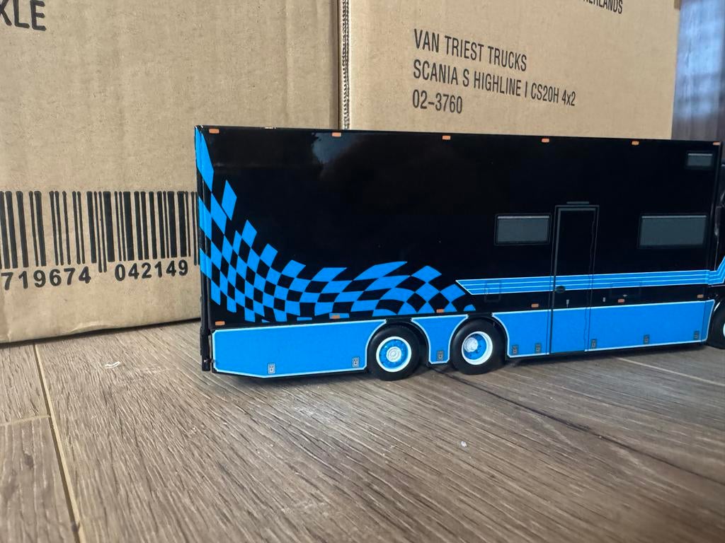 WSI model Sjaak Kentie Scania bakwagen 1:50, Ophalen of Verzenden, Nieuw, Bus of Vrachtwagen