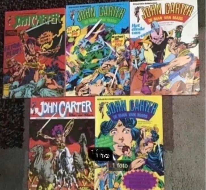 5 delen John Carter naar Edgar Rice Burroughs, Meerdere comics, Ophalen of Verzenden, Gelezen, Amerika