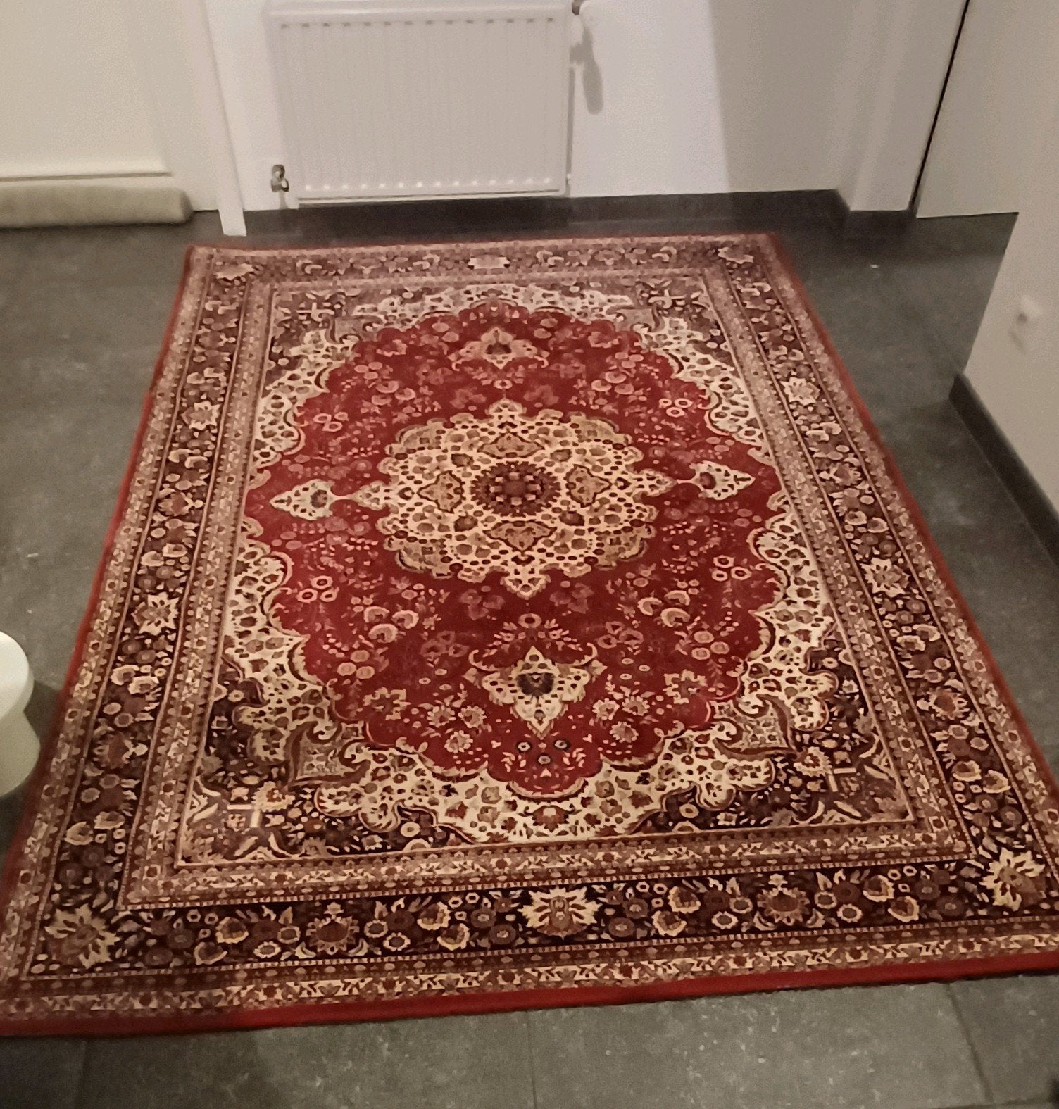 Tapijt, Ophalen, Zo goed als nieuw, Rood, Rechthoekig