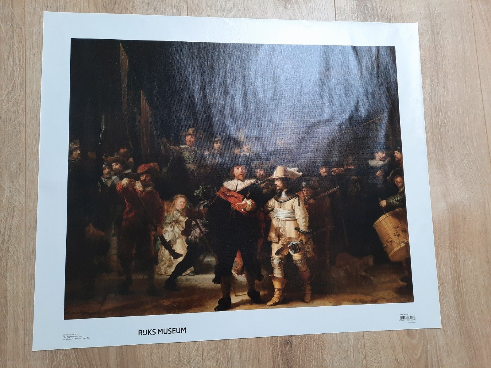 Nachtwacht Rembrandt van Rijn op doek, Ophalen of Verzenden, Zo goed als nieuw