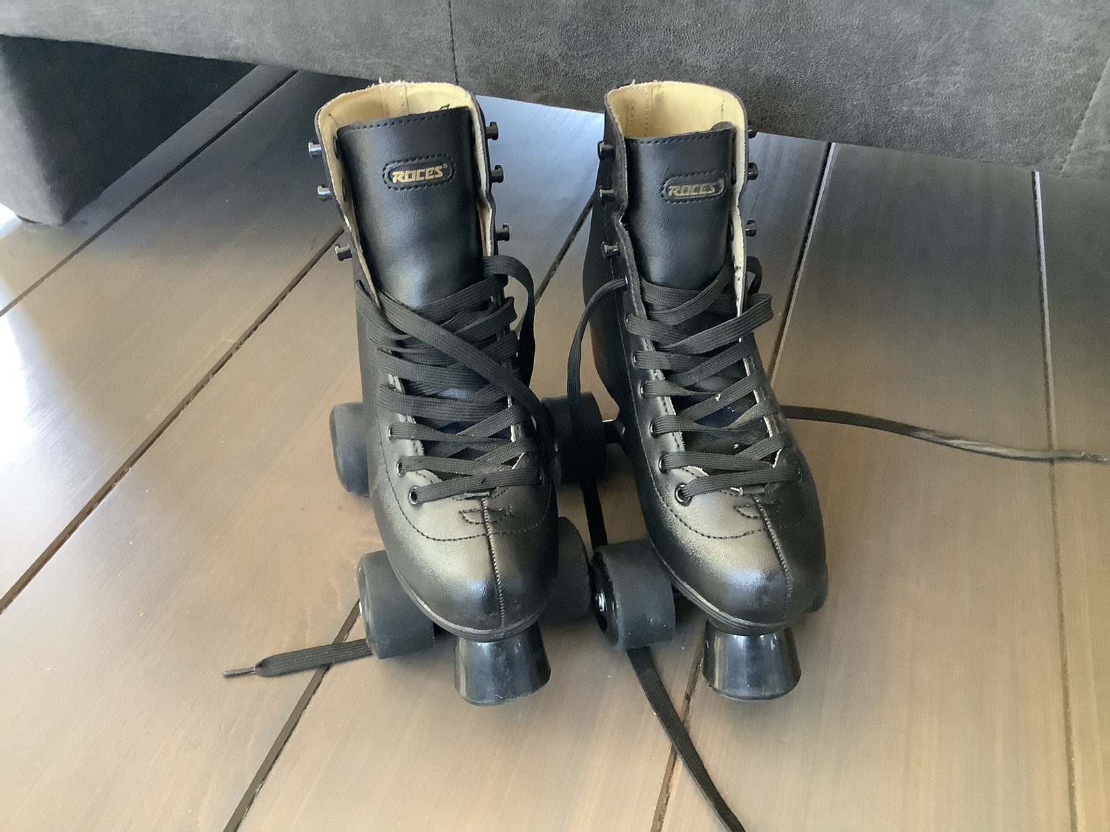 Roces RC1 zwarte rolschaatsen roller skates maat 34, Ophalen, Zo goed als nieuw