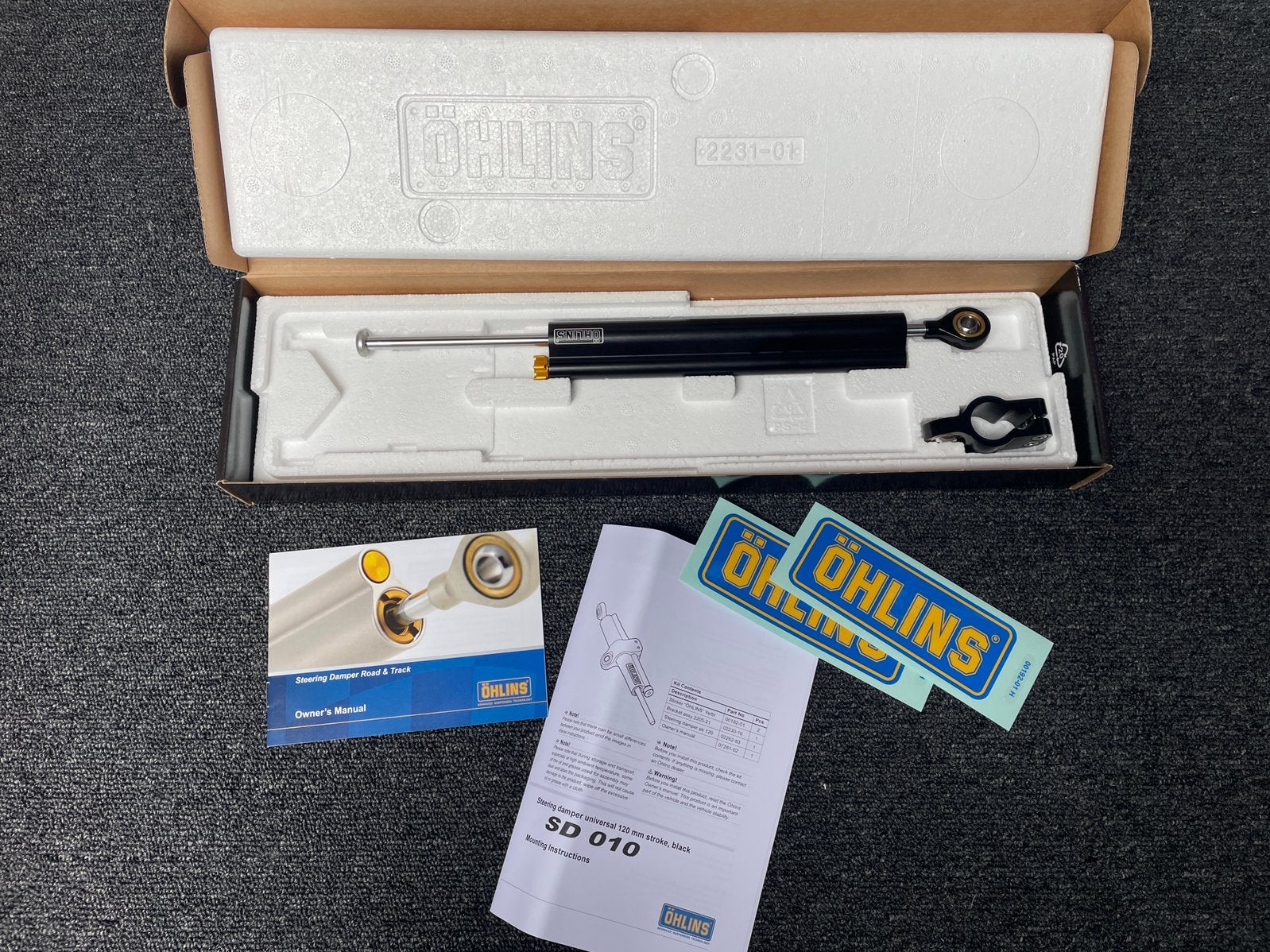 Öhlins Steering Damper Blackline 120 mm SD 010, Verzenden, Nieuw