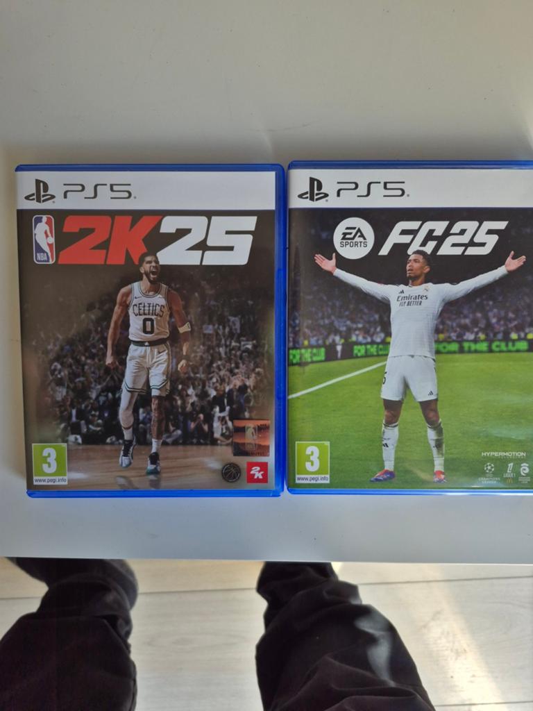 PS5 Games: NBA 2K25 & FC25 - Zo goed als nieuw, 2 spelers, Ophalen of Verzenden, Zo goed als nieuw, Eén computer