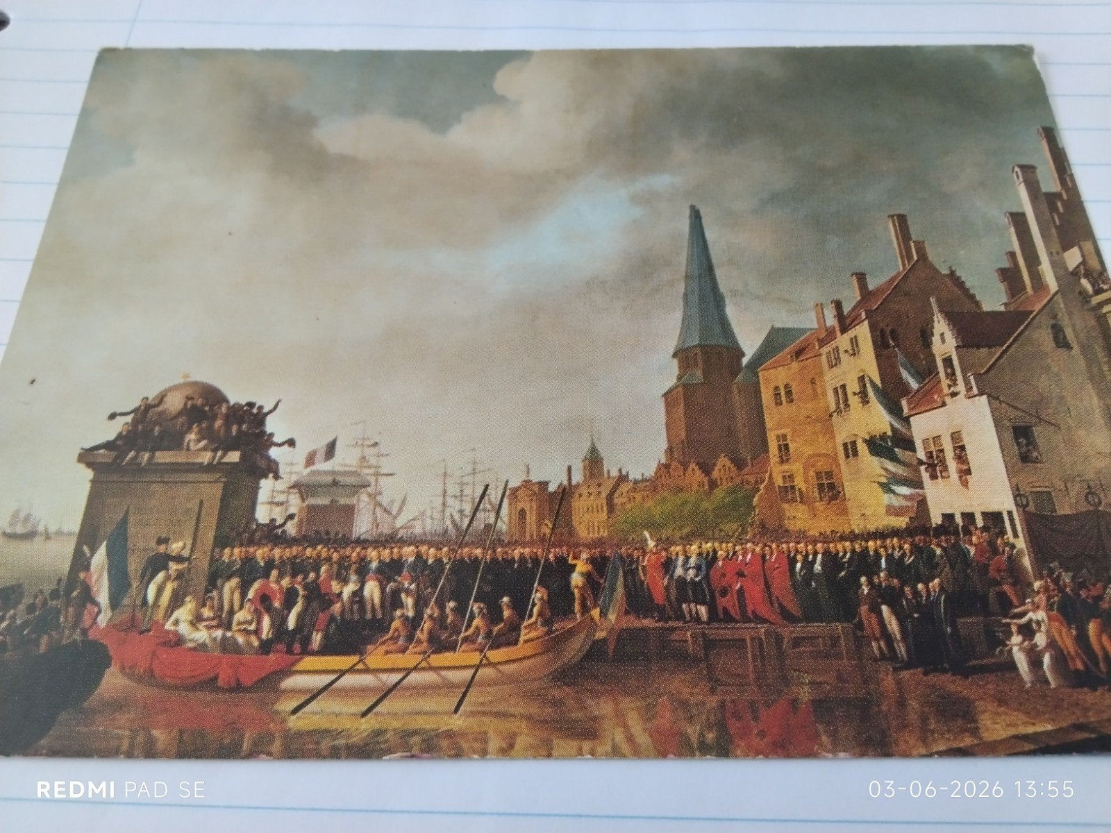 Ansichtkaart: Napoleon Bonaparte in Antwerpen (1803), Verzamelen, Ansichtkaarten | Themakaarten, Overige thema's, Ophalen of Verzenden