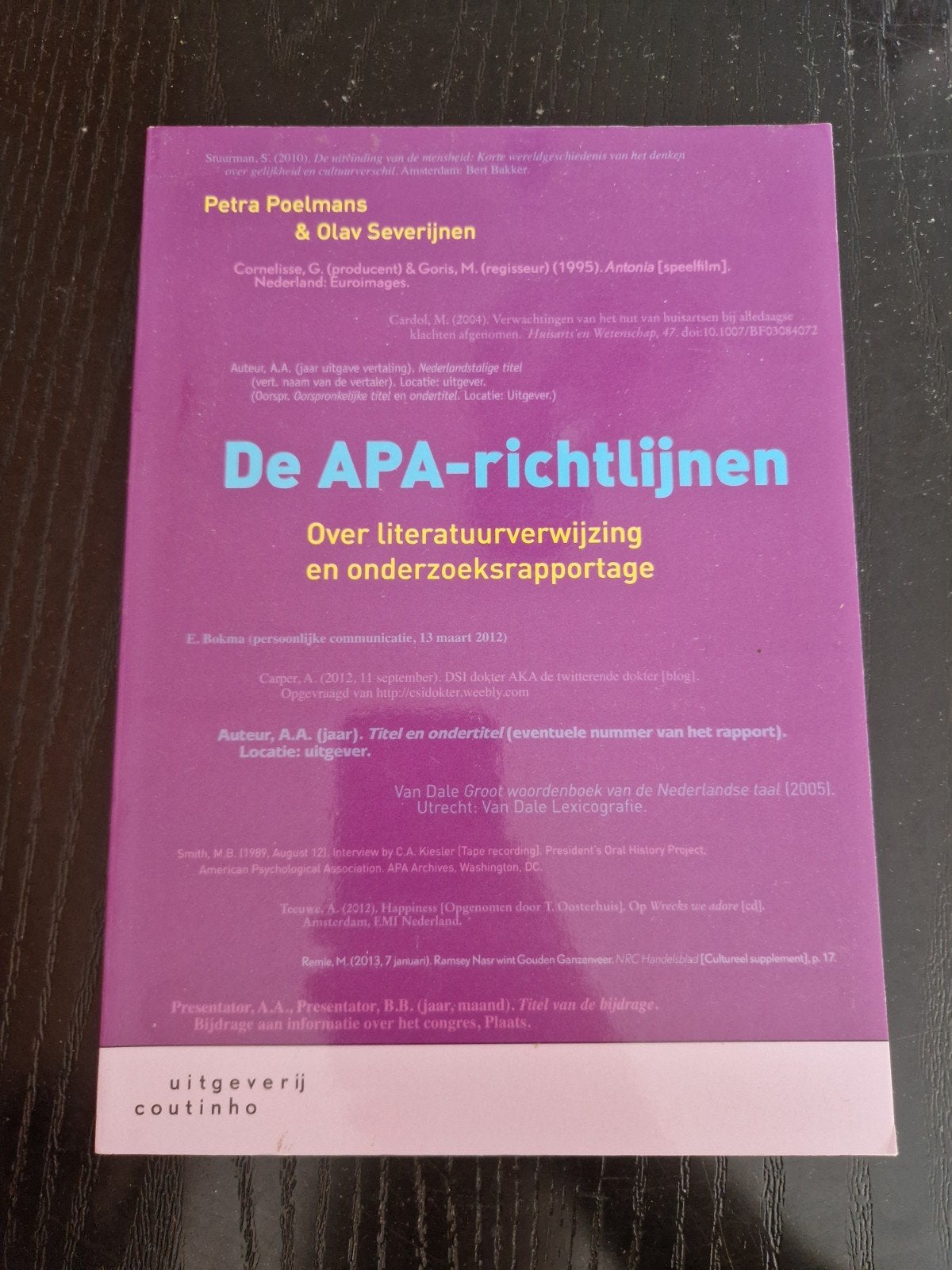 De APA-richtlijnen, Zo goed als nieuw, Gamma, Petra Poelmans & Olav Severijnen, HBO