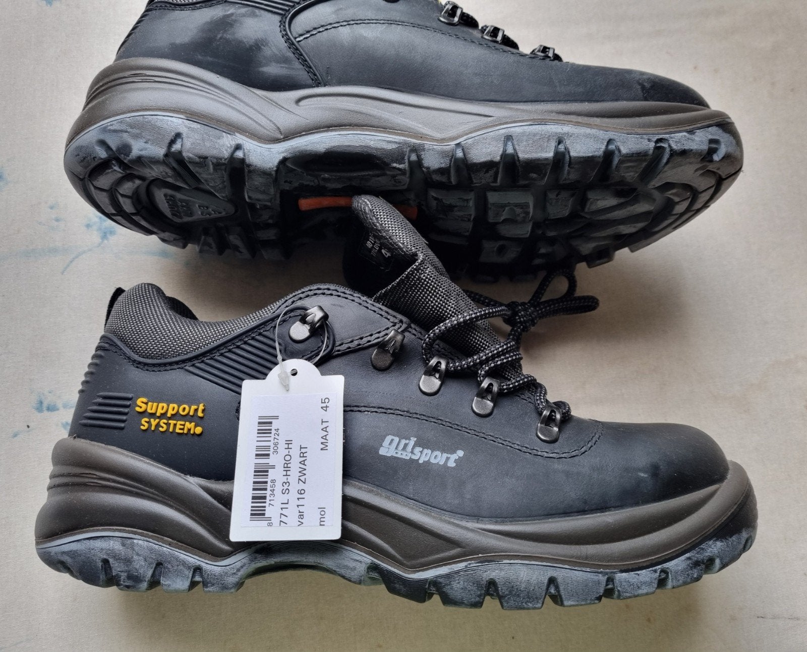 Veiligheidsschoenen met stalen neus, maat 45, Ophalen of Verzenden, Nieuw