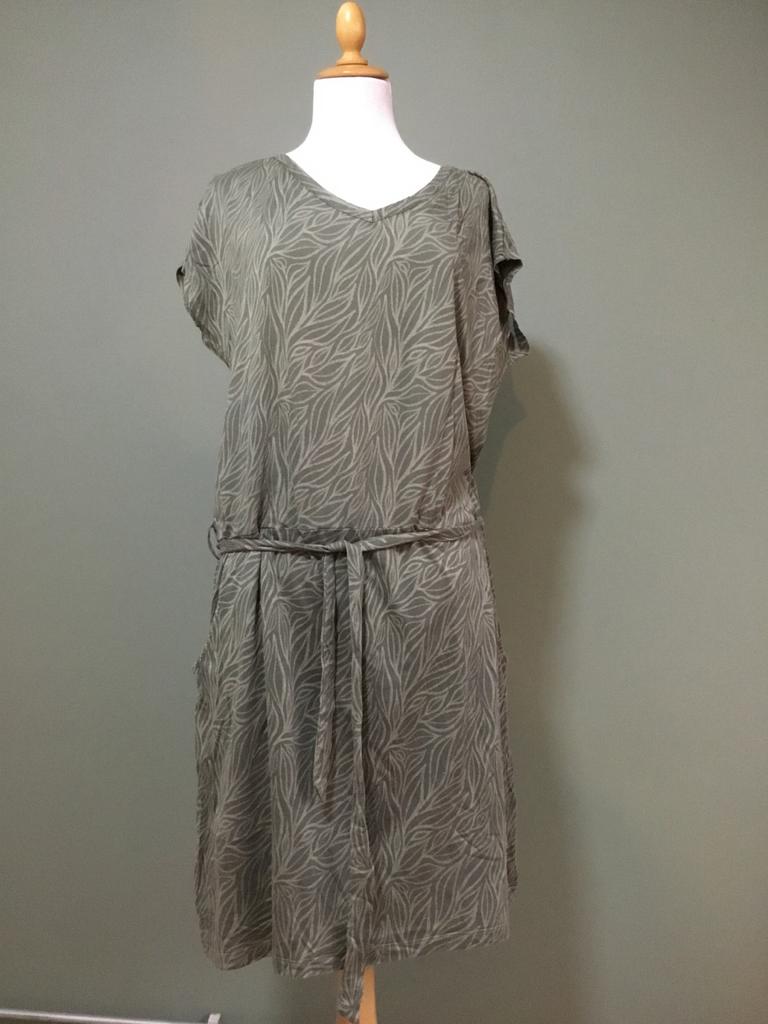 Ayacucho jurkje met print, maat L/XL 42/44, Kleding | Dames, Ophalen of Verzenden, Maat 42/44 (L), Groen, Knielengte