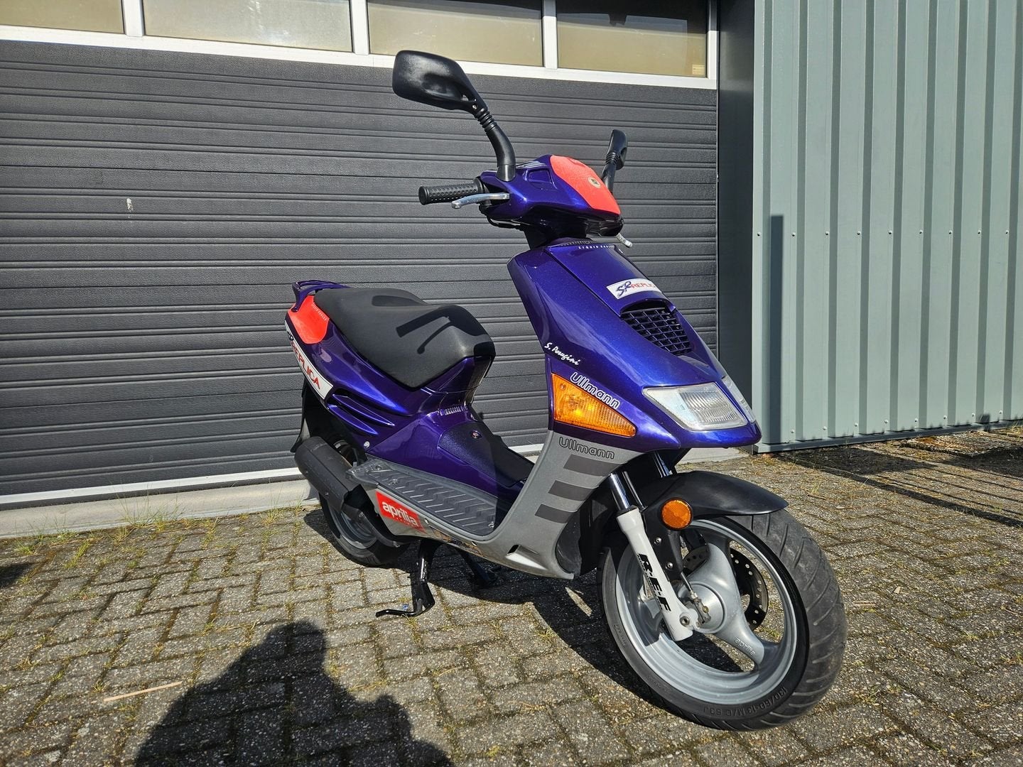 APRILIA SR 50 PERUGINI L.C BJ 1996 PAARS DUITS + STICKERS, Ophalen, Gebruikt, Onbekend, SR 50