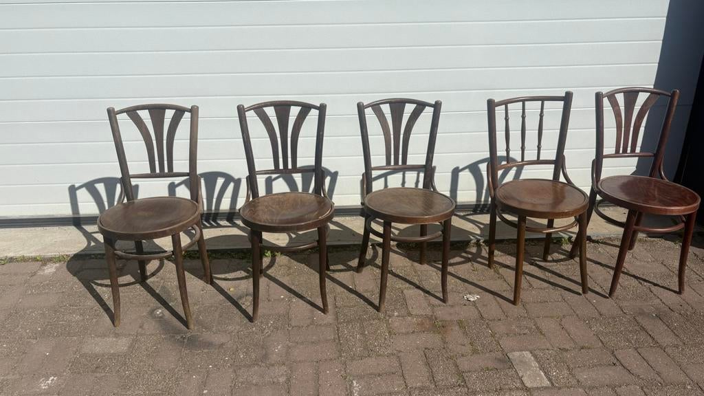Cafe stoelen, Ophalen, Bruin, X, Eén