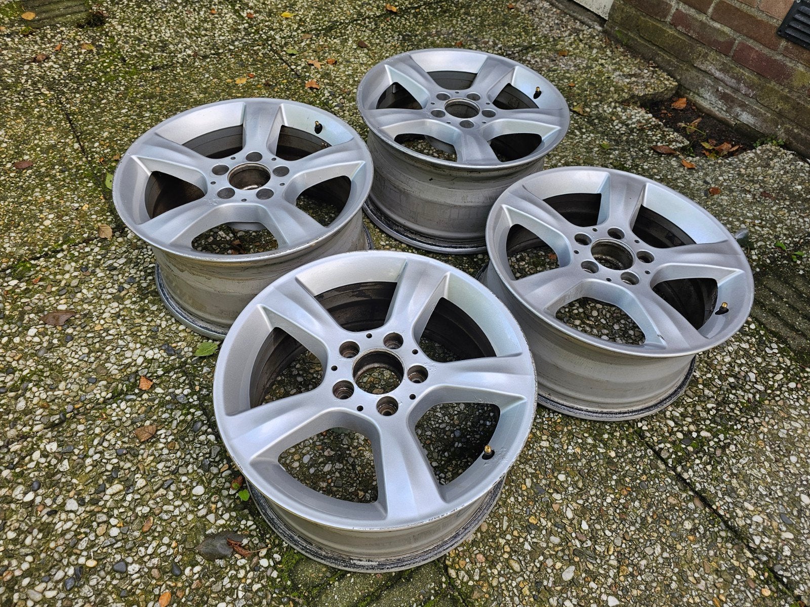 Originele Mercedes velgen 16 inch breedset, Auto-onderdelen, Banden en Velgen, Ophalen, Velg(en), 16 inch, 205 mm