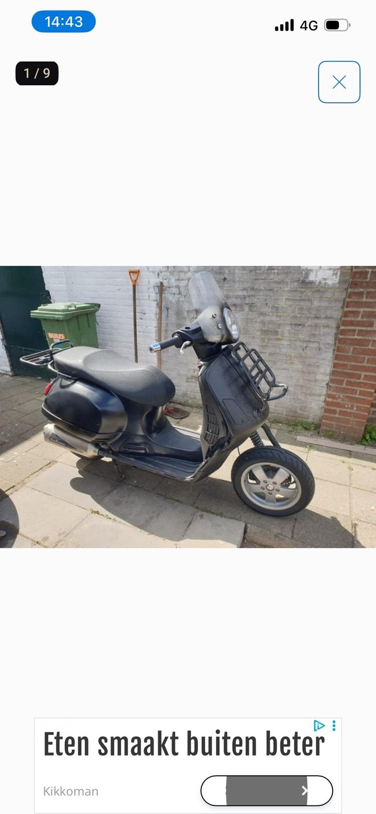 2x motorscooter aprilia sportcity vespa gts 250 180cc, Ophalen of Verzenden, Zo goed als nieuw, Uitlaat, Vespa