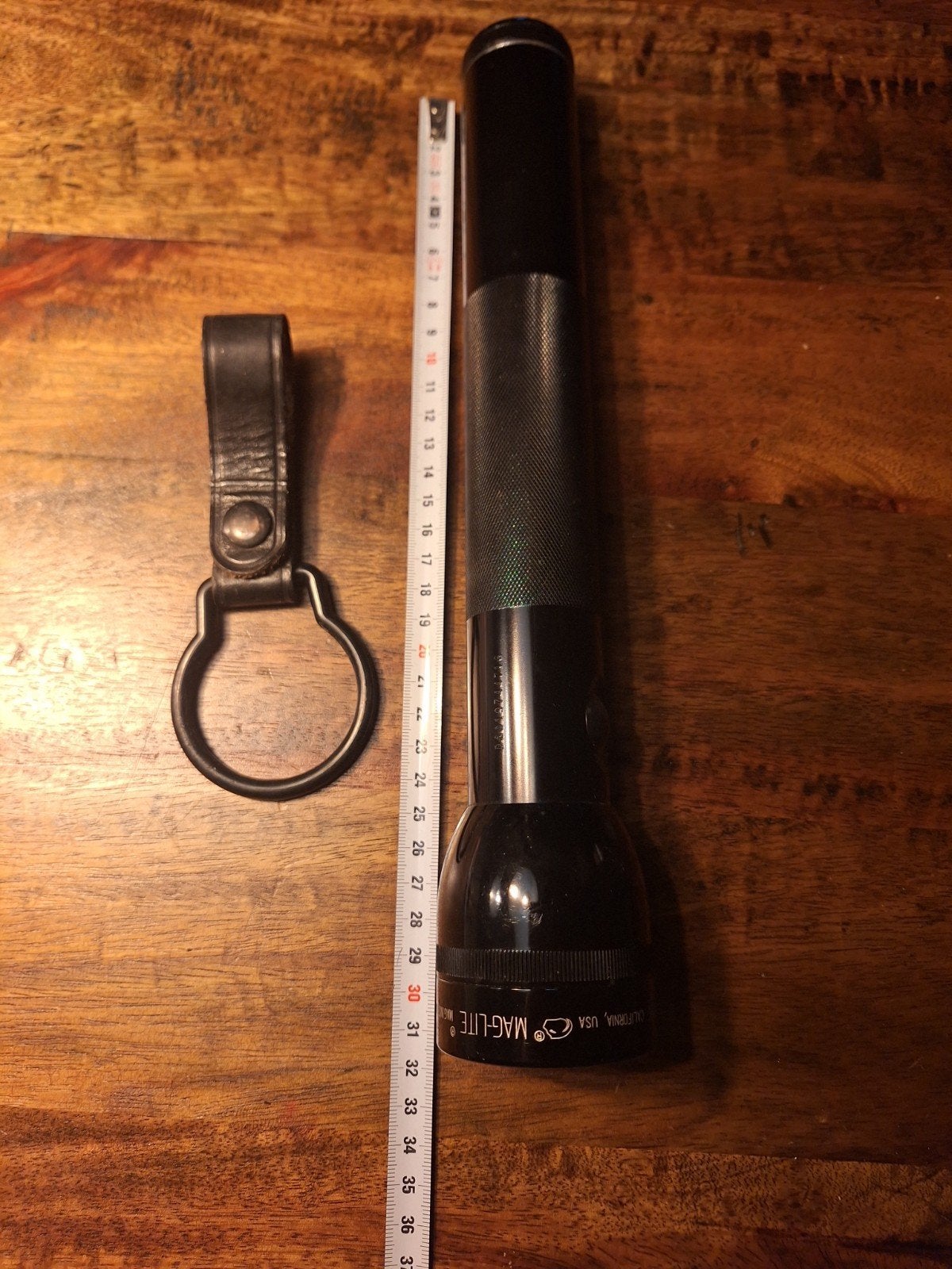 Mag-Lite 3D zaklamp met leren houder, Made in USA, Ophalen of Verzenden, Gebruikt, Batterij