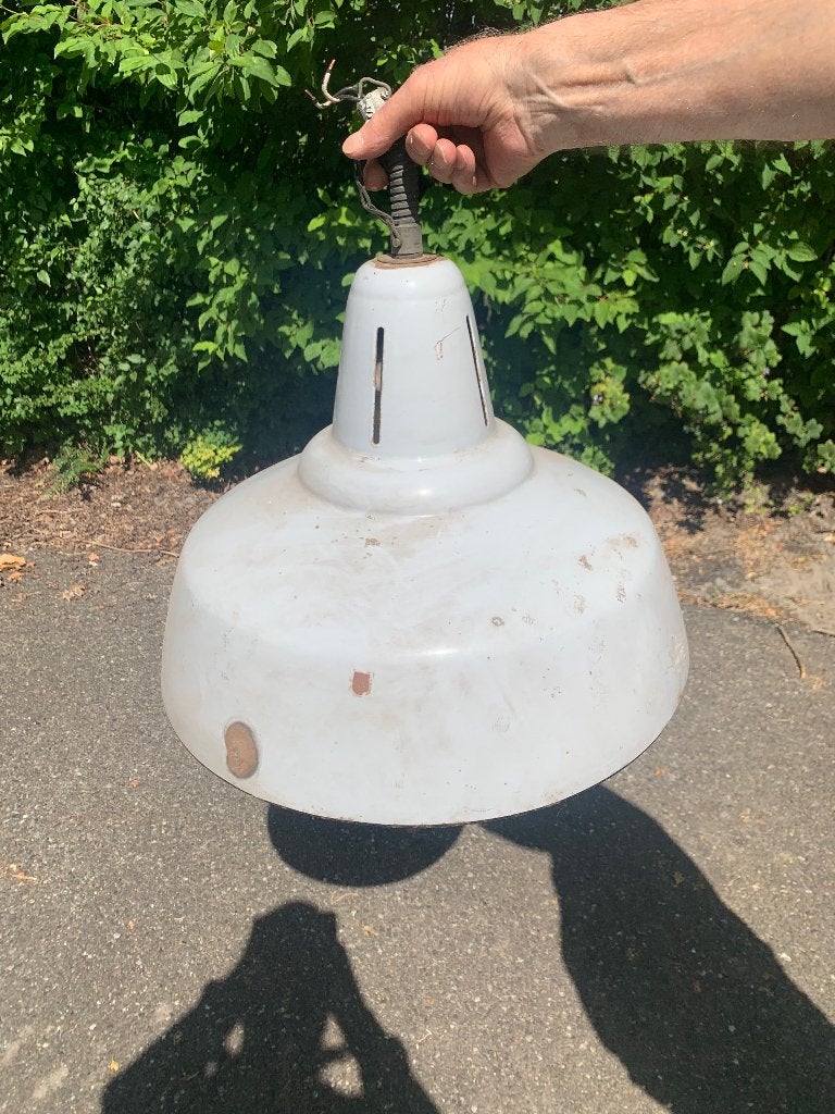 Oude industrie lamp, Ophalen, Gebruikt, Metaal