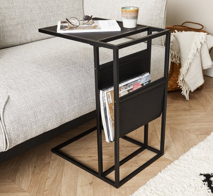 Lifa Living Magazine rek Manhattan Zwart- Hout - Opruiming!, -, Verzenden, -, Nieuw