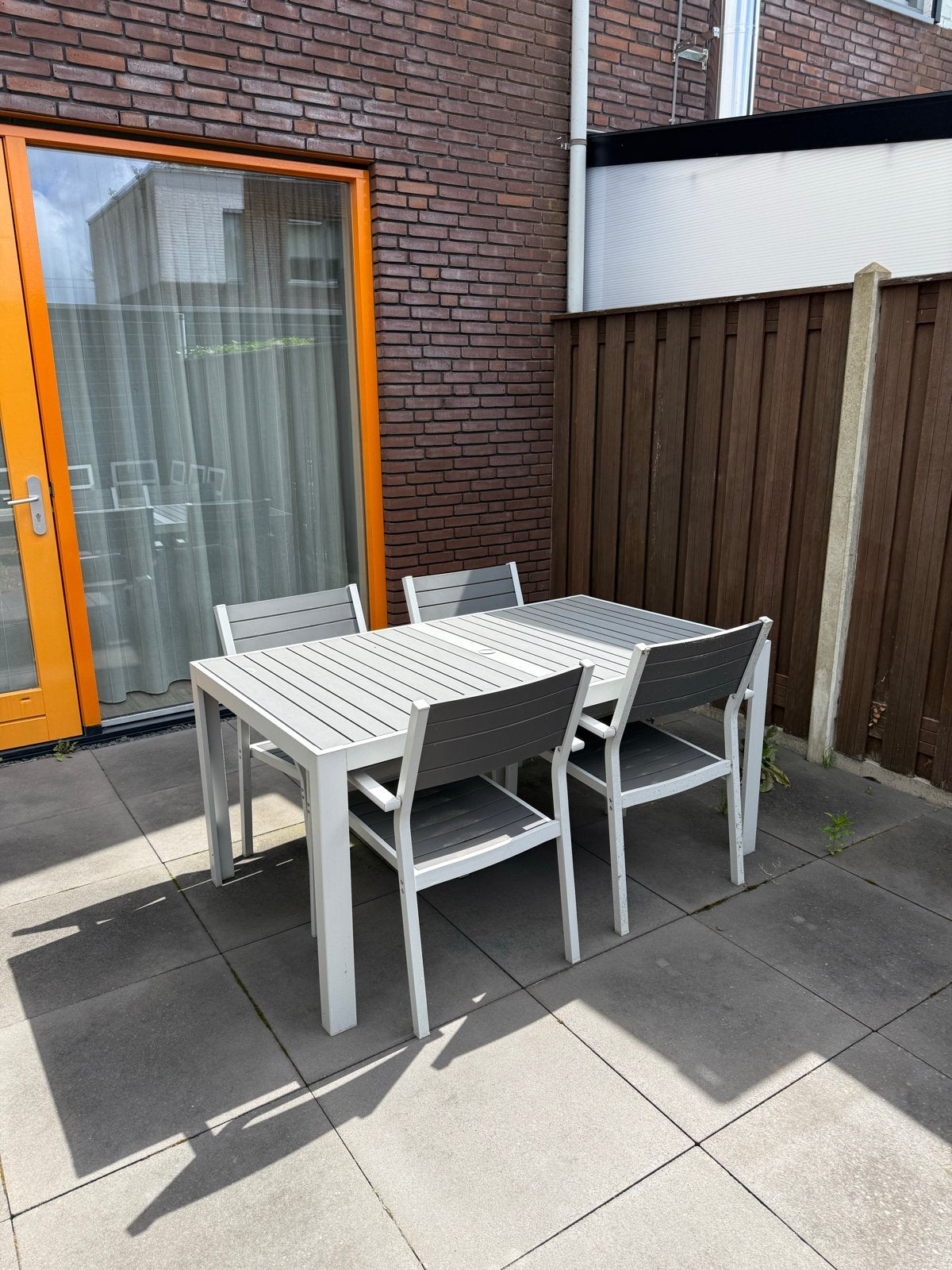Ikea SJÄLLAND tuinset met 4 stoelen, Ophalen, 4 zitplaatsen, Gebruikt, Eettafel