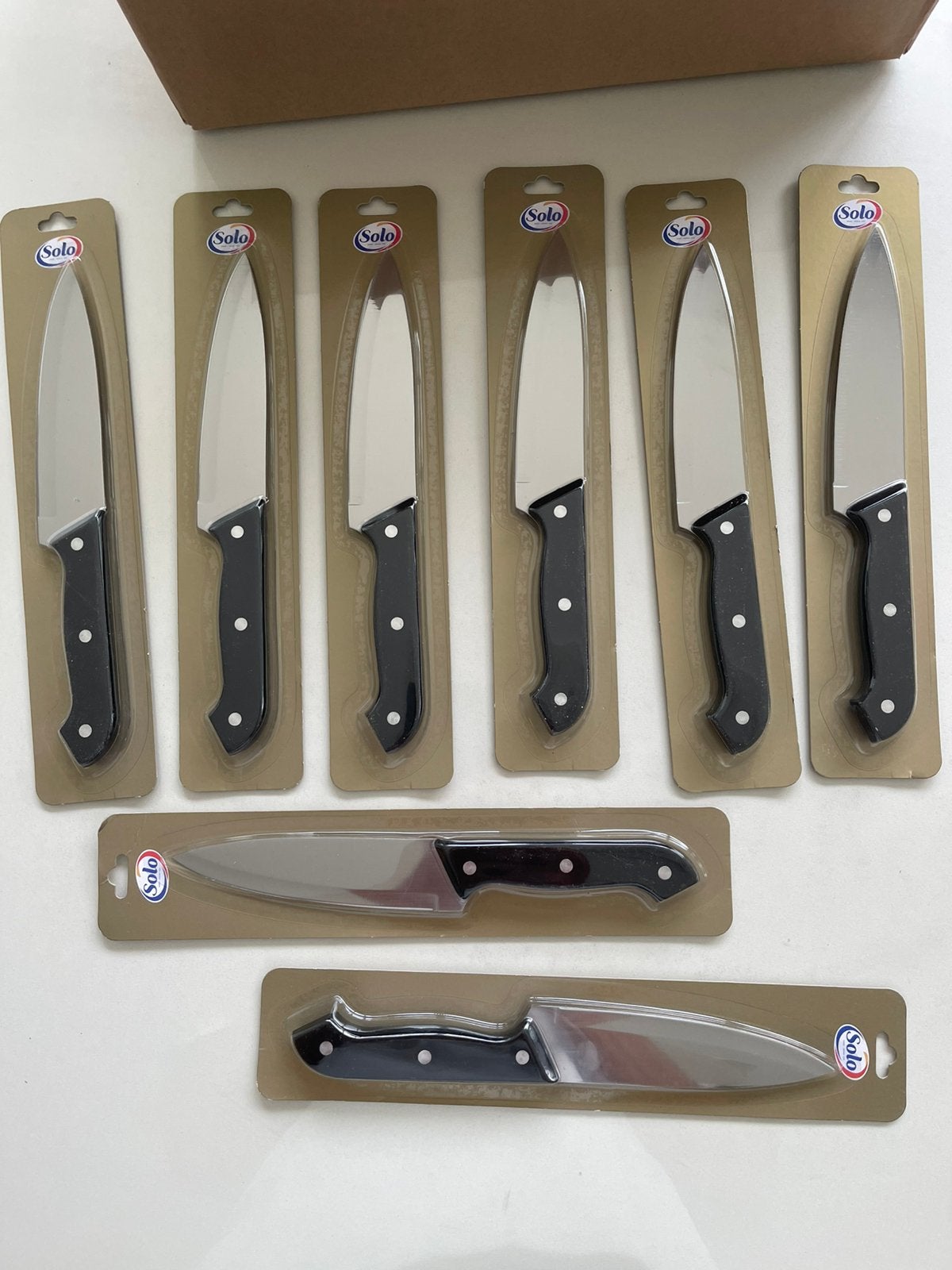 8  RVS Chefmessen (27 cm) – Splinternieuw in verpakking!, Ophalen of Verzenden, Nieuw, Messenset