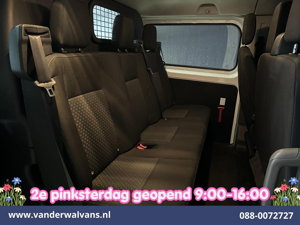Ford Transit Custom 2.0 TDCI 131pk L2H1 Dubbele Cabine Euro6, Voorwielaandrijving, 4 cilinders, 2800 kg, Wit