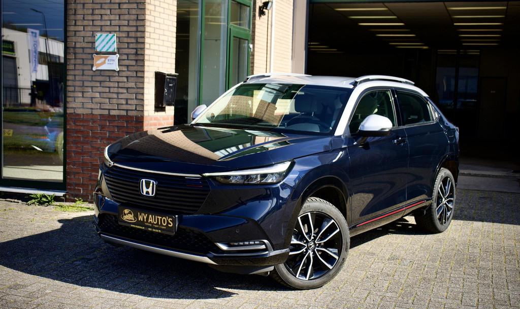 Honda HR-V 1.5 e:HEV Advance Style Midnight Blue|Dealer onde, Auto's, Honda, 1380 kg, Euro 6, Leder en Stof, Bedrijf