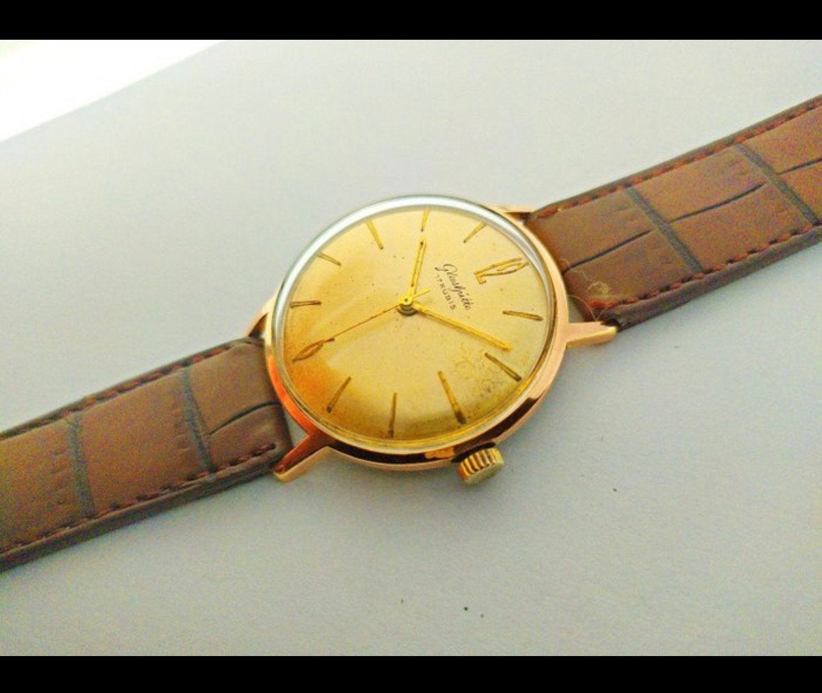 Vintage GUB Glashütte Kaliber 70.1 (1965) - Loopt Uitstekend, Overige merken, Overige materialen, Met bandje, Polshorloge