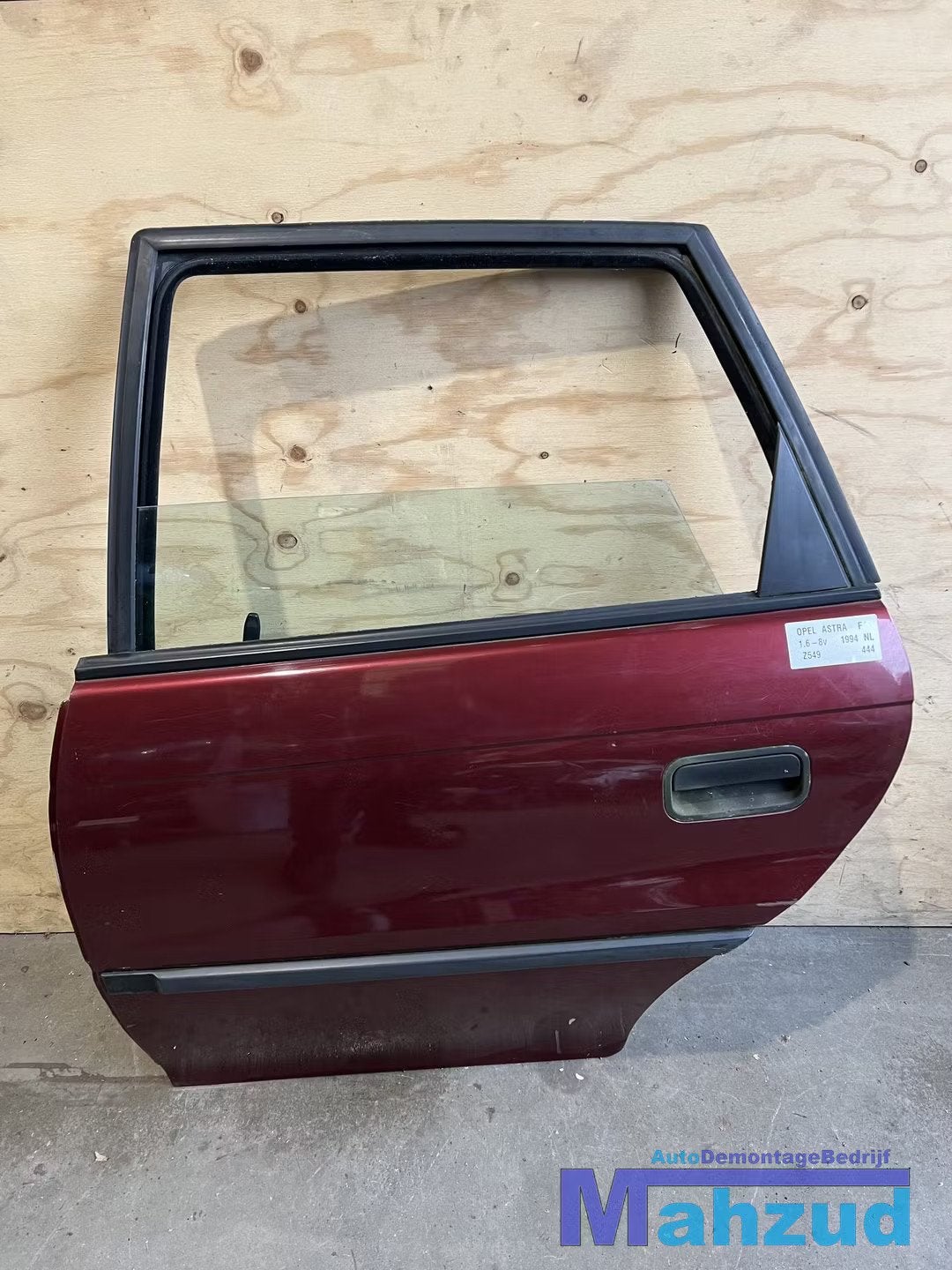 OPEL ASTRA F Rood Z549 Links achter deur hatchback 1991-1999, Gebruikt, Deur, Opel Automobile GmbH, Ophalen of Verzenden