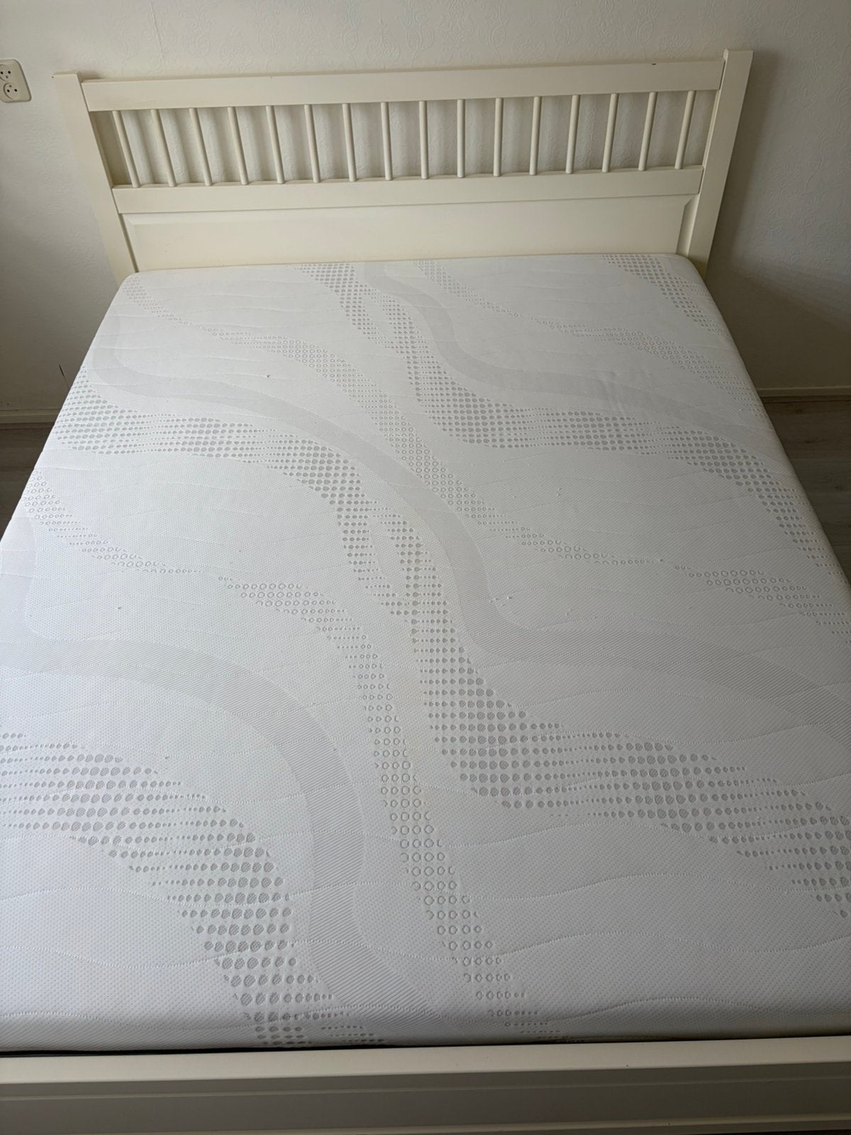 Ikea Hemnes 160x200, Ophalen, Wit, Tweepersoons, Zo goed als nieuw