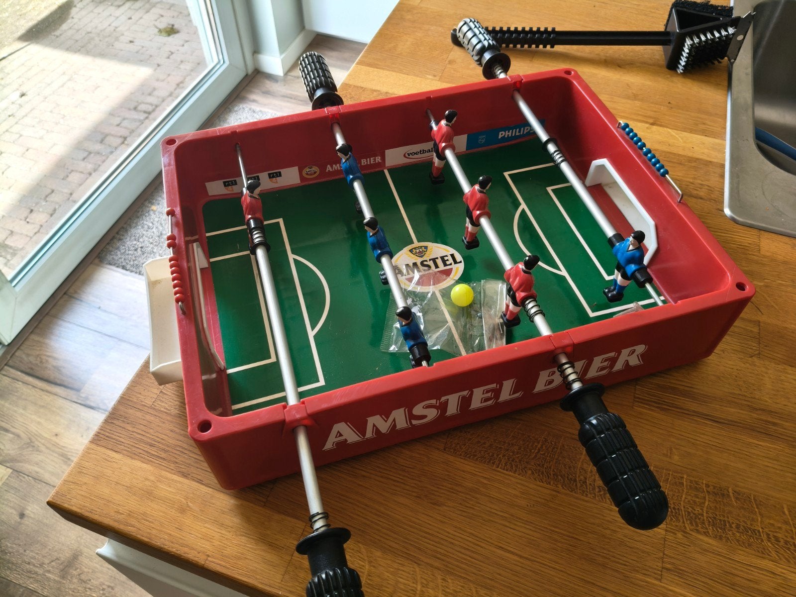 Amstel Bier Voetbaltafel, Verzamelen, Biermerken, Ophalen of Verzenden, Gebruikt, Amstel