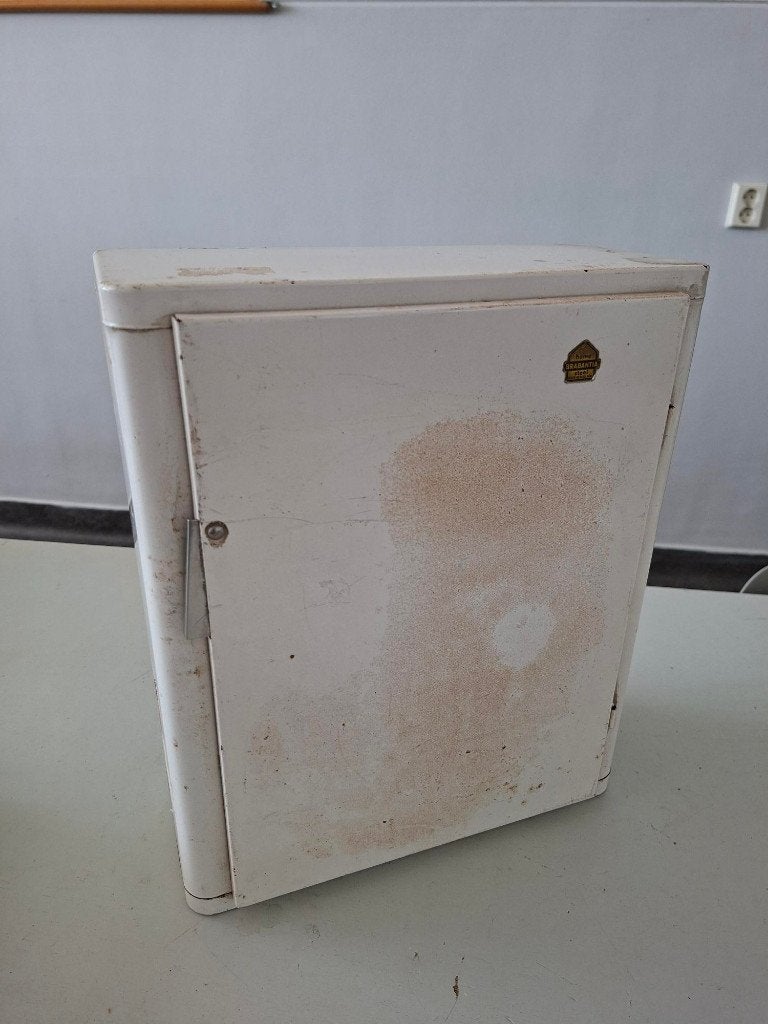 vintage metalen kastje medicijnkastje Brabantia jaren 50-60, Ophalen of Verzenden