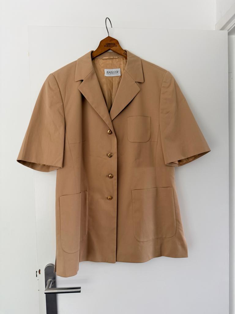 Basler colbert korte mouw maat 42, Beige, Maat 42/44 (L), Ophalen of Verzenden, Zo goed als nieuw