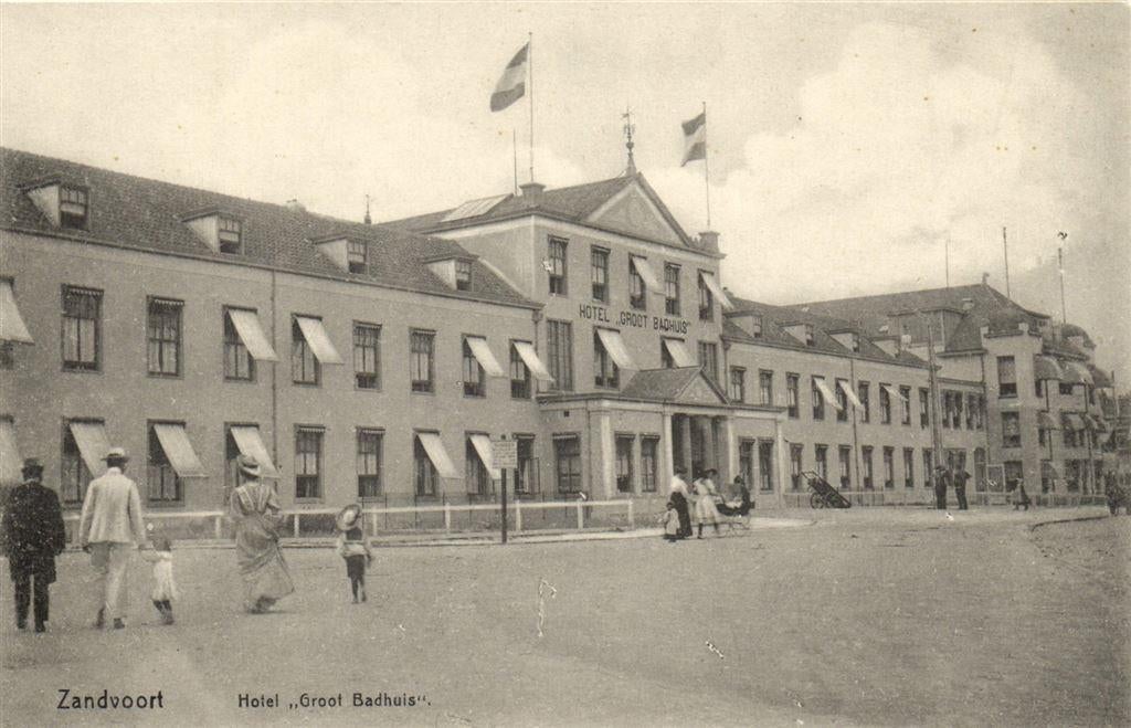 Zandvoort - Hotel Groot Badhuis - ongelopen, Ophalen of Verzenden, Voor 1920, Ongelopen, Noord-Holland