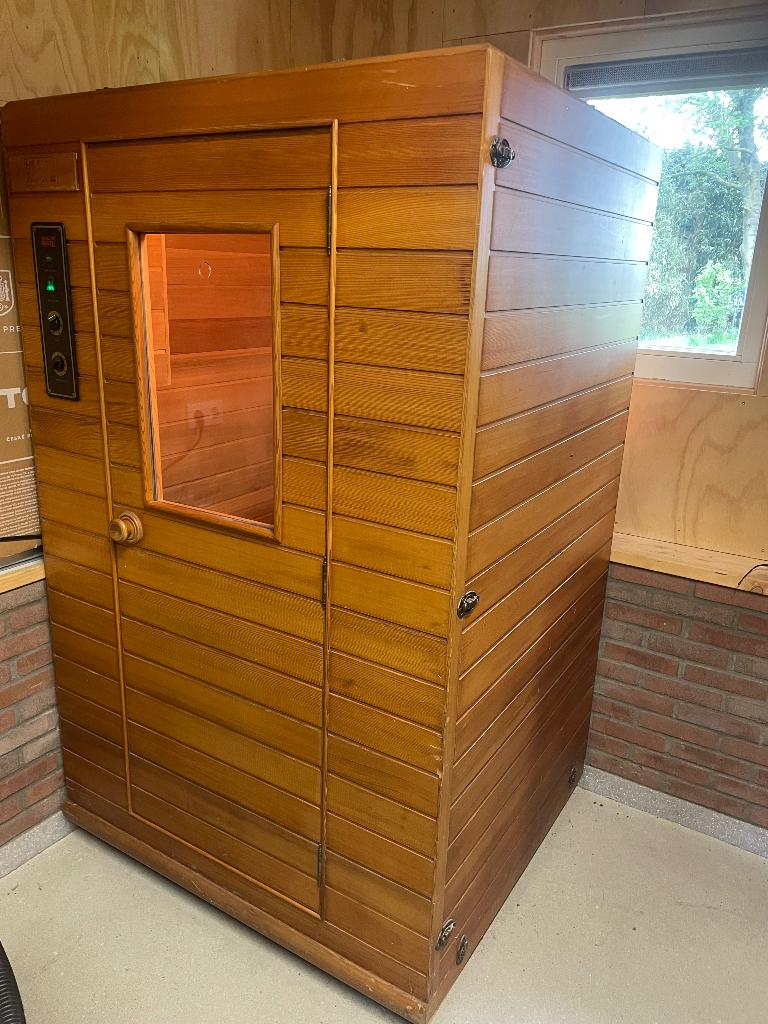 Sauna, Sport en Fitness, Sauna, Ophalen, Zo goed als nieuw, Infrarood, Complete sauna