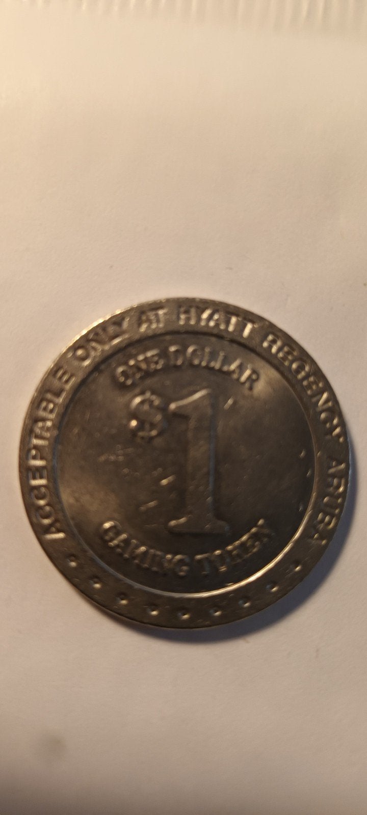 Hyatt Regency Aruba Gaming Token One Dollar 1990, Ophalen of Verzenden, Overige materialen, Buitenland