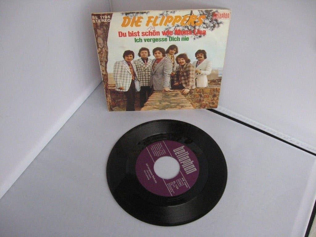 Die Flippers. A. Du bist Schón wie mona lisa, Cd's en Dvd's, 7 inch, Ophalen of Verzenden, Zo goed als nieuw, Levenslied of Smartlap