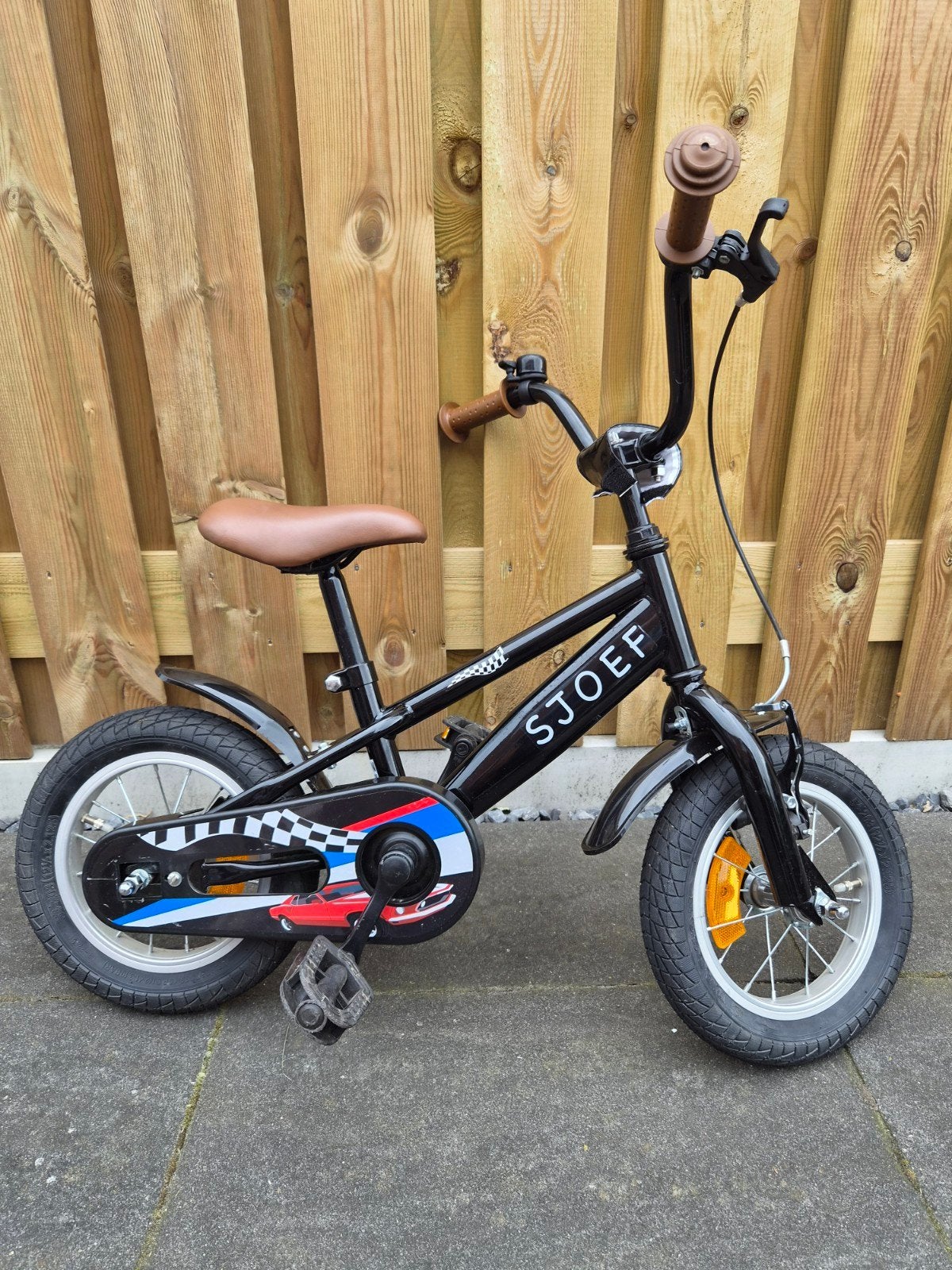 Kinderfiets met zijwieltjes 12inch, Fietsen en Brommers, Ophalen, Gebruikt, Minder dan 16 inch, Zijwieltjes