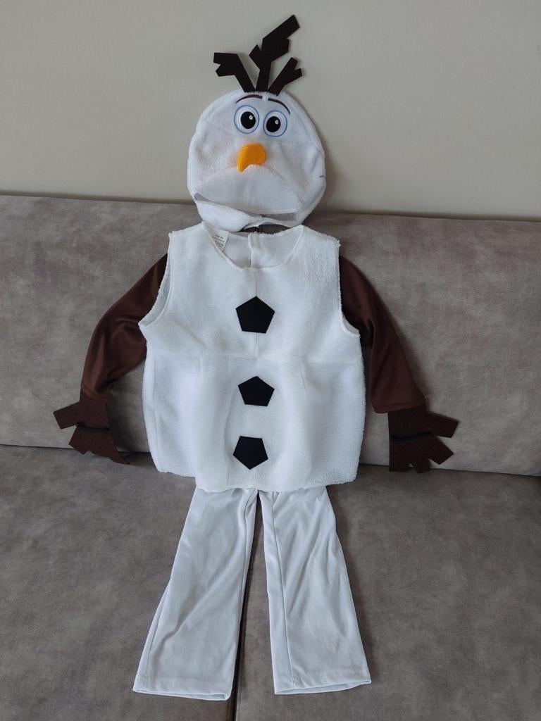 Olaf kostuum Frozen - verkleed kleding, Ophalen of Verzenden, Zo goed als nieuw, 104 of kleiner, Jongen of Meisje