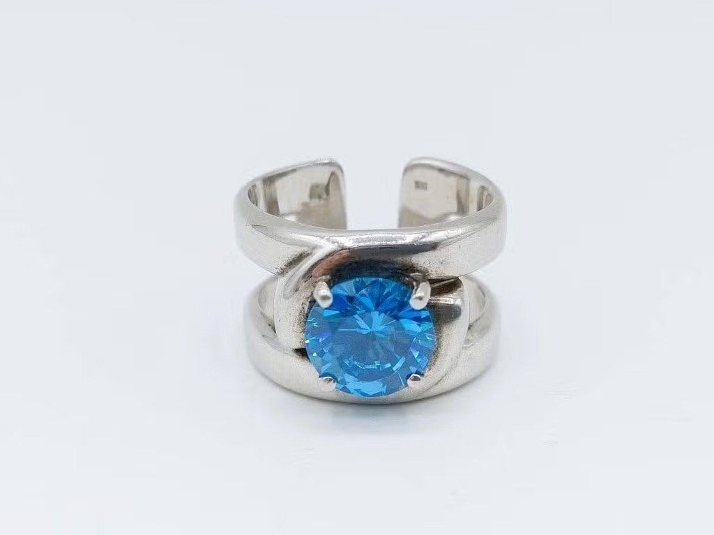 Zware zilveren ring met onyx, EDEN, 21 mm, universeel, Verzenden, Zo goed als nieuw, Zilverwebsite.nl, Dame of Heer
