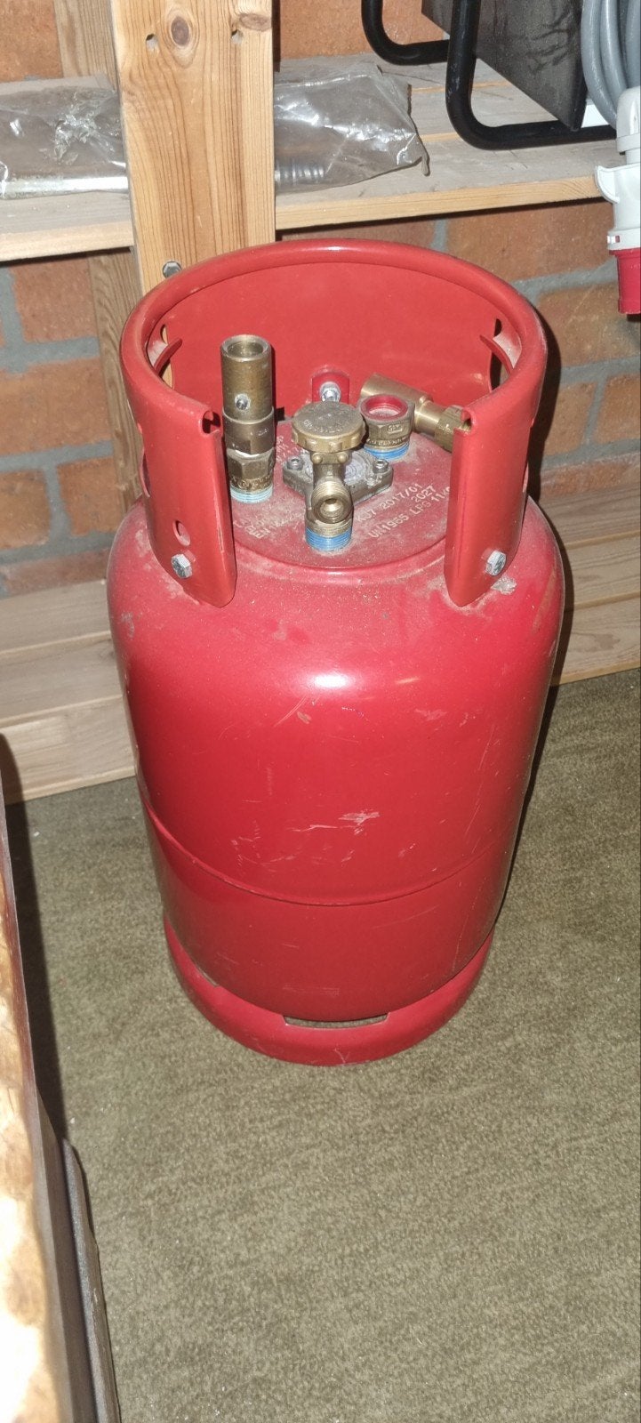 Hervulbare goedgekeurde LPG gasfles, Ophalen, Zo goed als nieuw