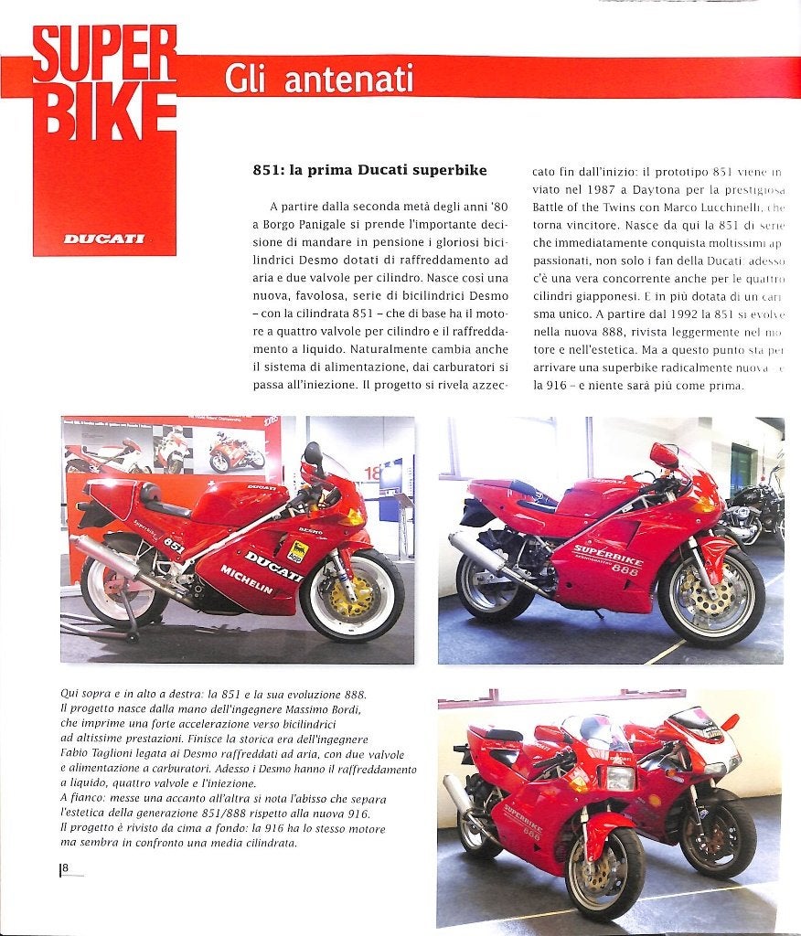 DUCATI 916. 748 - 996 - 998, Verzenden, Nieuw, Giorgio Sarti, Merk of Model