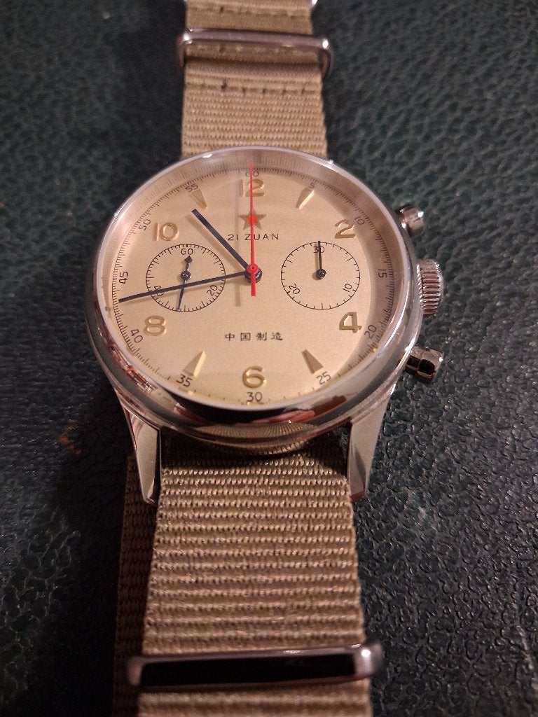 Seagull 1963 Chronograaf Polshorloge 40mm, Overige merken, Staal, Polshorloge, Kunststof