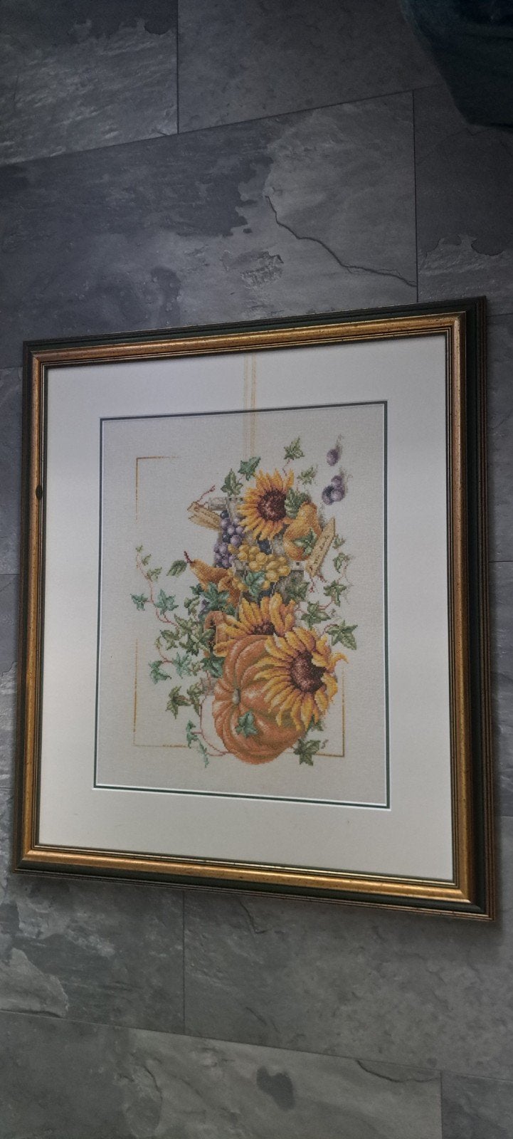 Schilderij bloemen  60 x 70, Ophalen of Verzenden, Zo goed als nieuw, 50 tot 75 cm, Schilderij