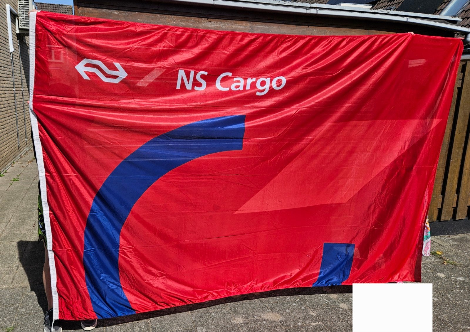 NS Cargo vlag 190x 290 cm, Ophalen of Verzenden, Nieuw