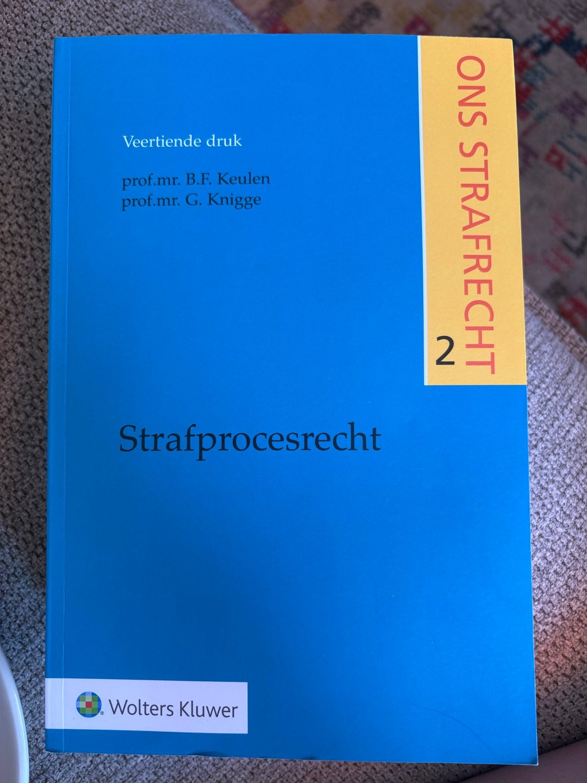 Ons Strafrecht Deel 2: Strafprocesrecht (14e druk), Ophalen, Gamma, Zo goed als nieuw, WO
