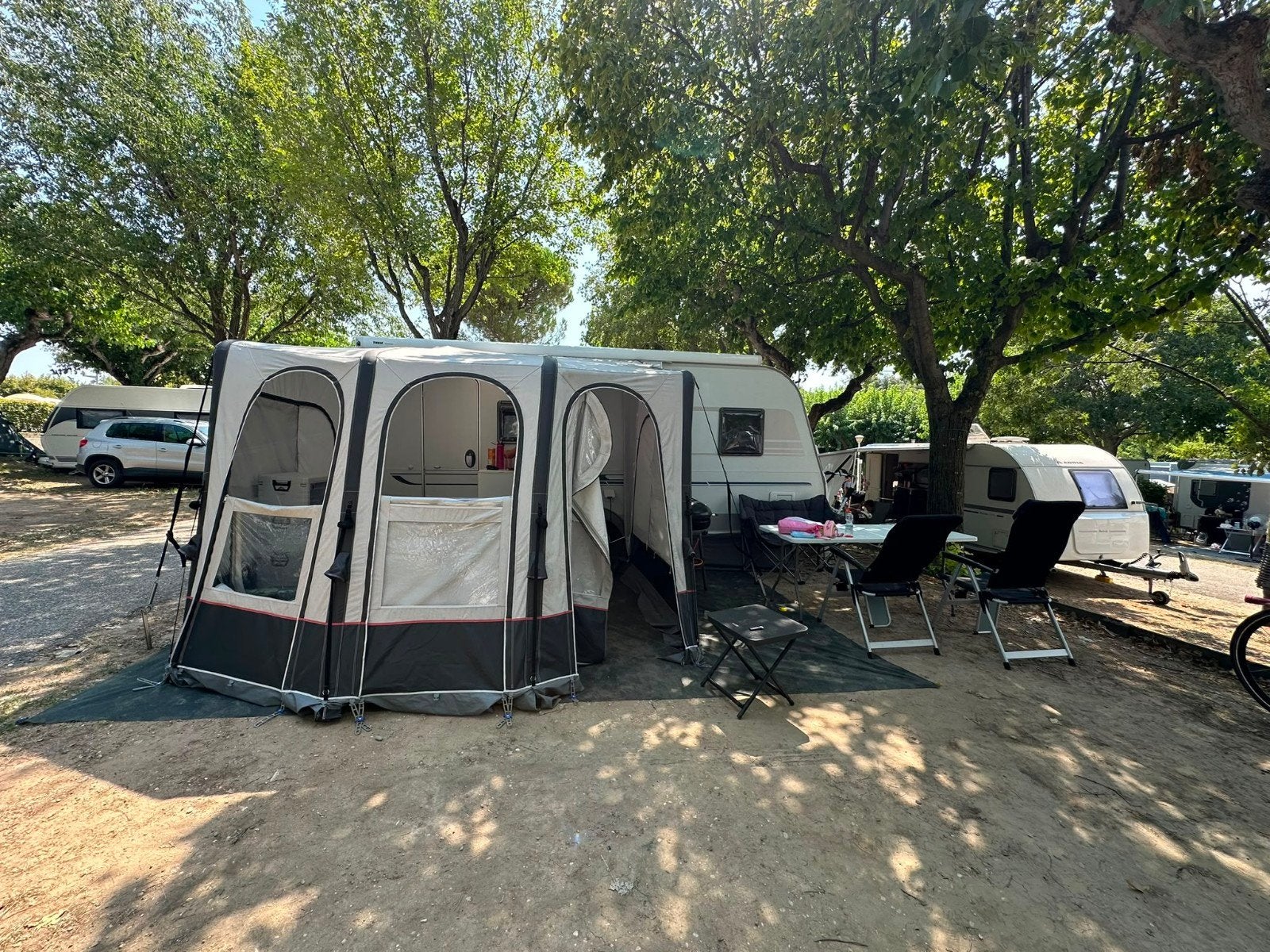 opblaasbare voortent dorema contura air all season, Ophalen, Gebruikt