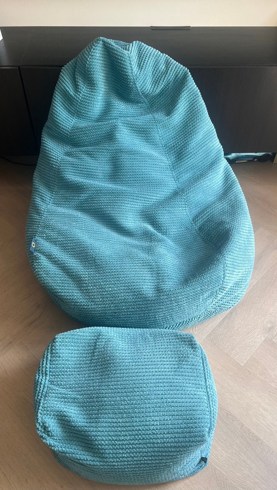 Loft 25 zitzak met poef, Ophalen, Zo goed als nieuw, Blauw